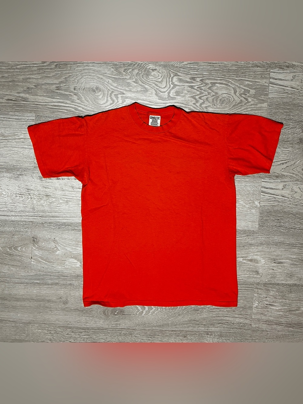 Vintage Microsoft Corp Orange Mens Shirt